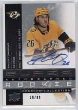 2021-22 Upper Deck Premier 20th Anniversary Autograph Rookies Philip Tomasino #AAR-PT card