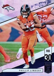 2019 Donruss Elite Base Set Phillip Lindsay #61 card