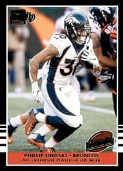 2019 Donruss Highlights Phillip Lindsay #H-17 card