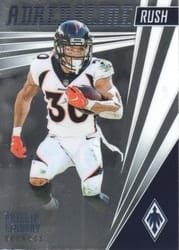2019 Panini Phoenix Adrenaline Rush Phillip Lindsay #14 card