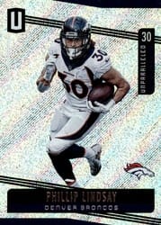 2019 Panini Unparalleled Base Set Phillip Lindsay #96 card