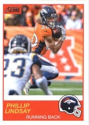 2019 Score Base Set Phillip Lindsay #13 card