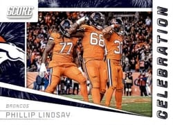 2019 Score Celebration Phillip Lindsay #C-1 card