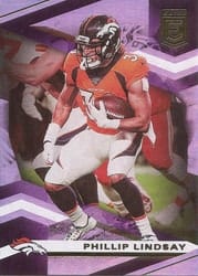 2020 Donruss Elite Base Set Phillip Lindsay #44 card