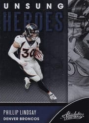 2020 Panini Absolute Unsung Heroes Phillip Lindsay #5 card