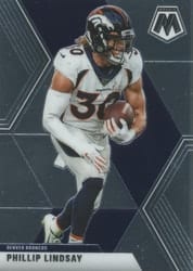 2020 Panini Mosaic Base Set Phillip Lindsay #70 card