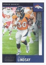 2020 Score Base Set Phillip Lindsay #127 card