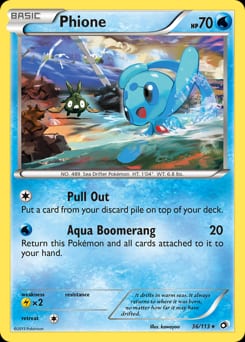 Legendary Treasures Phione #36 card