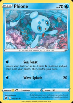 Silver Tempest Phione #45 card