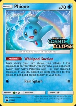 SM Black Star Promos Phione #SM220 card