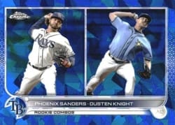 2022 Topps Chrome Update Sapphire Edition Base Set Phoenix Sanders / Dusten Knight #US172 card