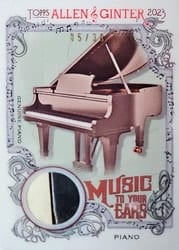 2023 Topps Allen & Ginter Music to your Ears Relics Piano #MTYER-P card