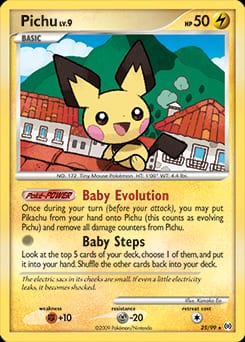 2009 Arceus Pichu #25 card