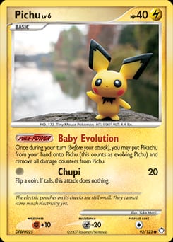 Mysterious Treasures Pichu #93 card