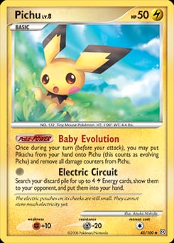 2008 Stormfront Pichu #45 card