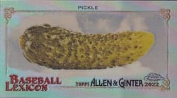 2022 Topps Allen & Ginter Chrome Mini Baseball Lexicon Pickle #BL-14 card