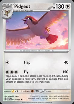 2023 151 Pidgeot #18 card