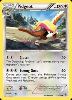 2014 Flashfire Pidgeot #77 card