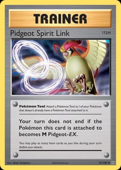 Evolutions Pidgeot Spirit Link #81 card
