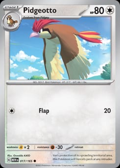 151 Pidgeotto #17 card