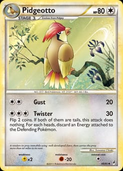 2011 Call of Legends Pidgeotto #48 card