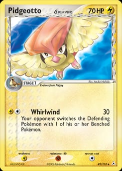 2006 Holon Phantoms Pidgeotto δ #49 card