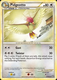 2010 HS—Triumphant Pidgeotto #47 card