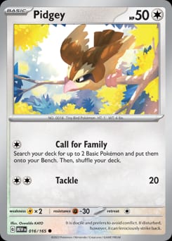 2023 151 Pidgey #16 card