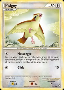 2010 HS—Triumphant Pidgey #71 card