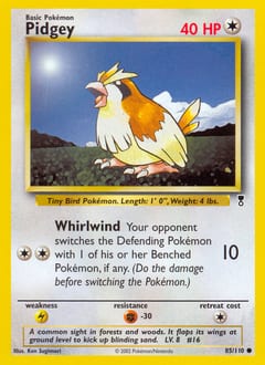 2002 Legendary Collection Pidgey #85 card