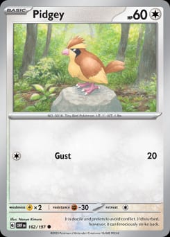 2023 Obsidian Flames Pidgey #162 card