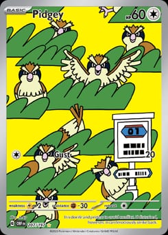 2023 Obsidian Flames Pidgey #207 card