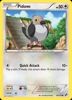 Black & White Pidove #84 card