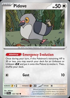 Temporal Forces Pidove #133 card