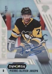 2020-21 Upper Deck Synergy Base Set Pierre-Olivier Joseph #114 card