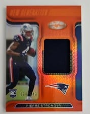 2022 Panini Certified New Generation Jerseys Mirror Pierre Strong Jr #NGJ-PS card