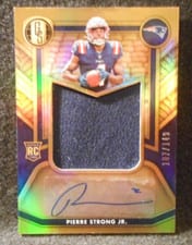 2022 Panini Gold Standard Rookie Jersey Autographs Pierre Strong Jr #RAJ-PST card
