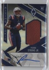 2022 Panini Phoenix Rising Rookie Material Signature Pierre Strong Jr #RMS-PS card