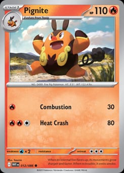 White Flare Pignite #12 card