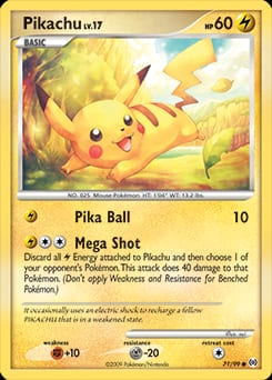 2009 Arceus Pikachu #71 card