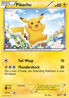 BW Black Star Promos Pikachu #BW77 card