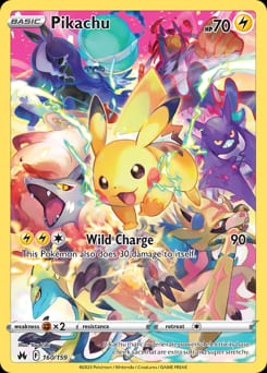 Crown Zenith Pikachu #160 card