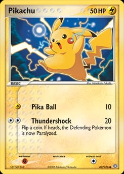 2005 Emerald Pikachu #60 card