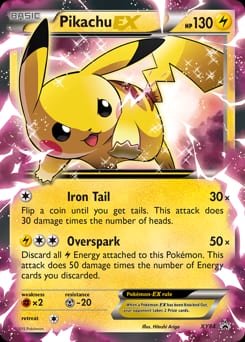 2013 XY Black Star Promos Pikachu-EX #XY84 card