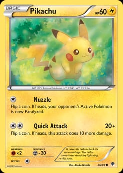 Generations Pikachu #26 card