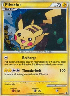 HGSS Black Star Promos Pikachu #HGSS03 card