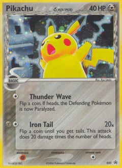 2003 Nintendo Black Star Promos Pikachu δ #35