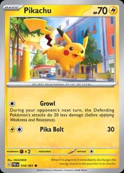 Paldean Fates Pikachu #18 card