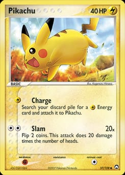 2007 Power Keepers Pikachu #57 card