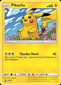 SM Black Star Promos Pikachu #SM206 card
